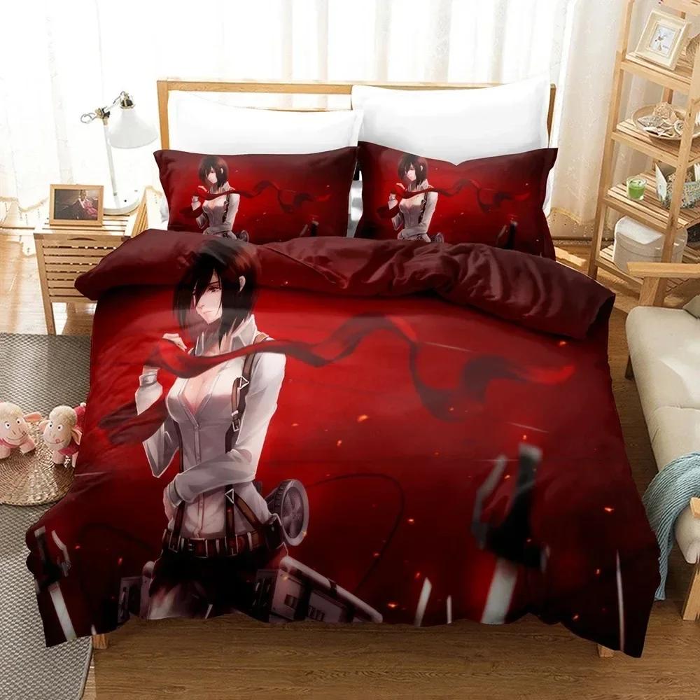Fashion 3D Attack The Giant Bedding Set Printed Bed Set With Pillowcase Bed Duvet Cover Soft Queen King Size Bedclothes Home