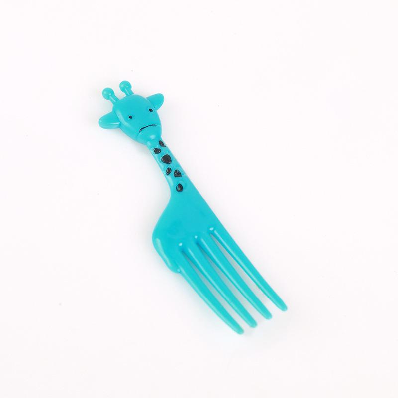 10Pcs Mini Cartoon Animal Fruit Fork Children Snack Cake Toothpick