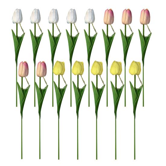 Yousheng Tulip Night Light Bouquet, Glowing Artificial Flowers with Petals, Handheld LED Lamp for Home Bedroom Decor, Valentine's Day Gift for Women