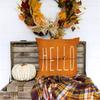 Fall Pillow Covers 18x18 Set For Fall Decor Maple Leaves Happy Outdoor Fall Pillows Decorative Throw Pillows 4pc