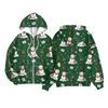 Children Girls And Boys Fashion Jacket Casual Printed Long-sleeved Hooded Cardigan Sweatshirts