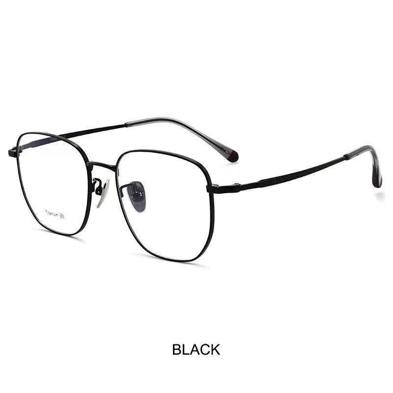 

New Ultra-Lightweight Semi-Titanium Retro Glasses Frames Stylish Full-Frame Polygonal Design Eyeglasses Women s Fashion Eyewear чорний