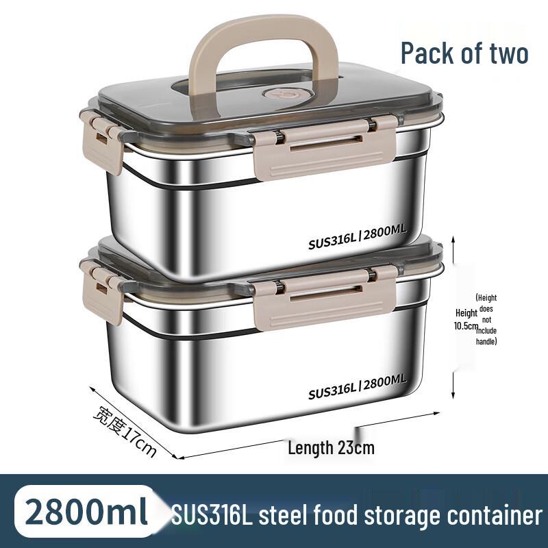 316 Stainless Steel Food Storage Container