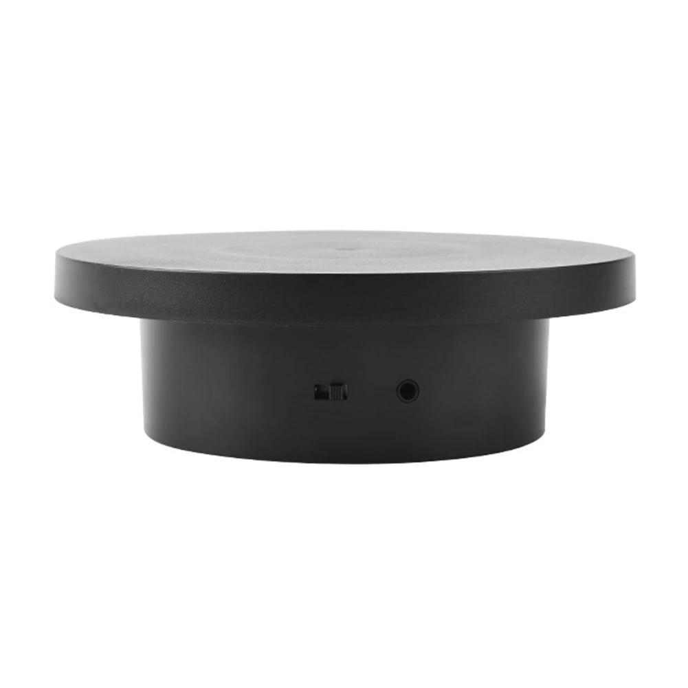 Elektrischer Drehteller, 360° drehbar, verstellbar, USB-wiederaufladbar, geeignet für Video-Requisiten, Schmuck, Schuhe usw.