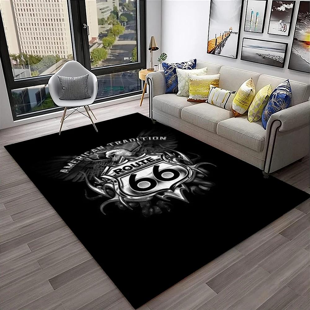 Mother Road,Historic Route 66,mãe estrada Carpet Rug for Home Living Room Bedroom Sofa Doormat Decor,Area Rug Non-slip Floor Mat