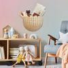Handwoven Rattan Lace Wall Hanging Basket - Decorative Storage for Home & Homestay