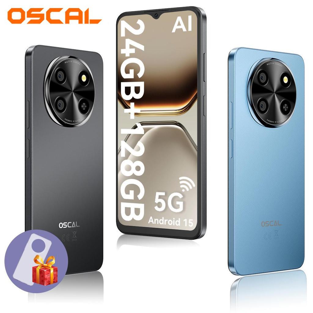 Oscal TIGER 8 Smartfon z Androidem 15 120Hz (8+16)+128GB Ośmiordzeniowy 6.88" Ekran HD+ 5000mAh Telefon komórkowy Telefon z szybkim ładowaniem