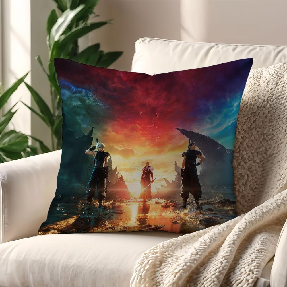Game F-Final Fantasy VII Rebirth cushion cover Pillow Case Pillowcase Soft Skin Friendly & Comfortable with a Hidden Zipper