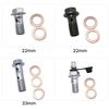 10 Pcs Stainless Steel Brake Banjo Bolts Motorcycle Banjo Bolts & Washers for Brake Caliper Masters Cylinder Easy to Use
