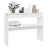 VidaXL Console Table White 102x30x80 Cm Particleboard