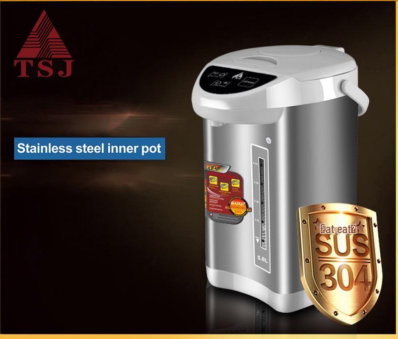 TSJ Stainless Steel Electric Kettle 110V/220V with Automatic Insulation