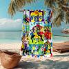 Individuelles ultraweiches Strandtuch mit dem Wiggles-Thema, ideal für Pool - Camping, Tauchen - Perfektes Reiseutensil, Lebendiges Strandtuch.