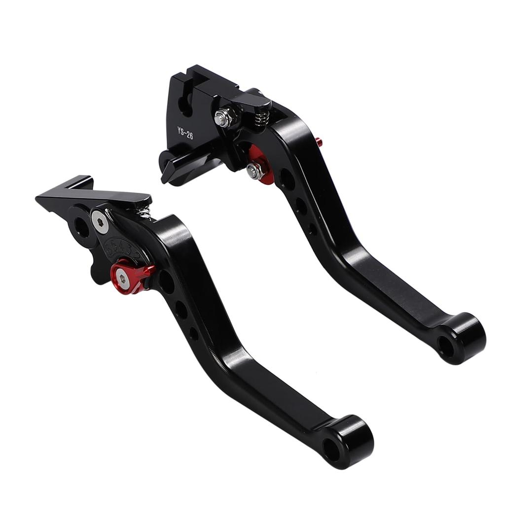 nakira Brake Clutch Lever Set Ninja250 Ninja400 Z250 Z400 Versis-X250 (Black)