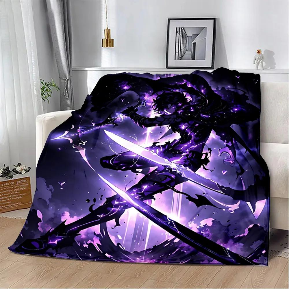 Solo Leveling Printed Blanket Picnic Blankets Warm Blanket Soft and Comfortable Blanket Home Travel Birthday Gift