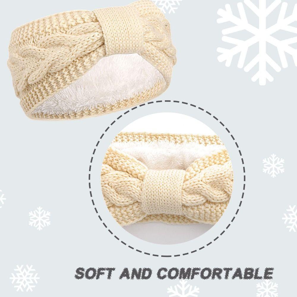 Knitted Crochet Turban Thicken Ear Warmer Winter Women Headbands  Girls Hair Band