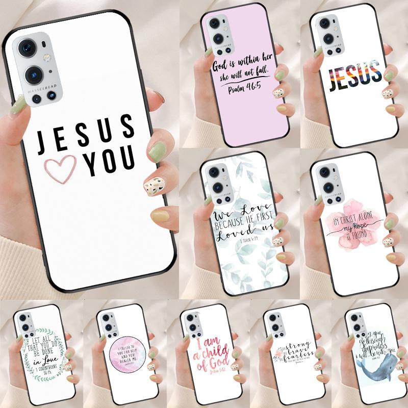 Bible Quotes Jesus God For Realme GT 6T 5 6 GT 7 Pro C67 C75 C61 C55 C53 C51 C21Y C25S 10 11 12 13 14 Pro Plus Case