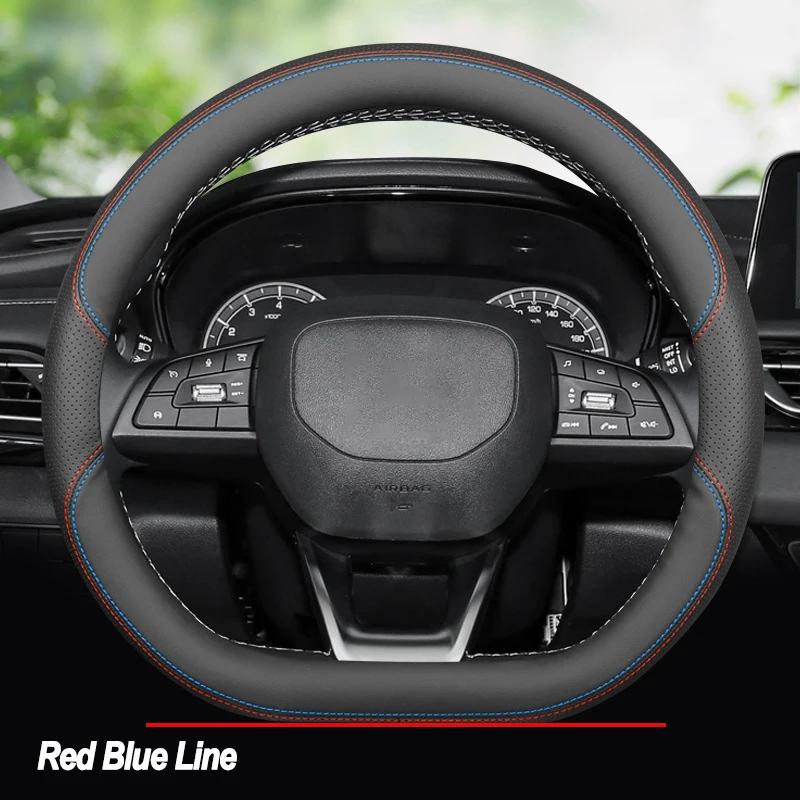 High Quality Leather Braid on Car Steering Wheel Cover for Changan Chana UNIK UNI-V CS55 Plus CS75plus CS75 Wrap Protector