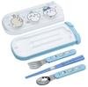 OSK Bento Chiikawa Made in x x cm Chopsticks, Cutlery, Pull-Lid Trio, Japan, Antibacterial, CT-20, Blue, 8.4 19.7 1.9 (H)