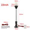 12 inch 22 inch 12V 24V Navigation Light LED Marine Boat Lamp White Light Waterproof 180° Rotation for Pontoon Power Boat Skiff