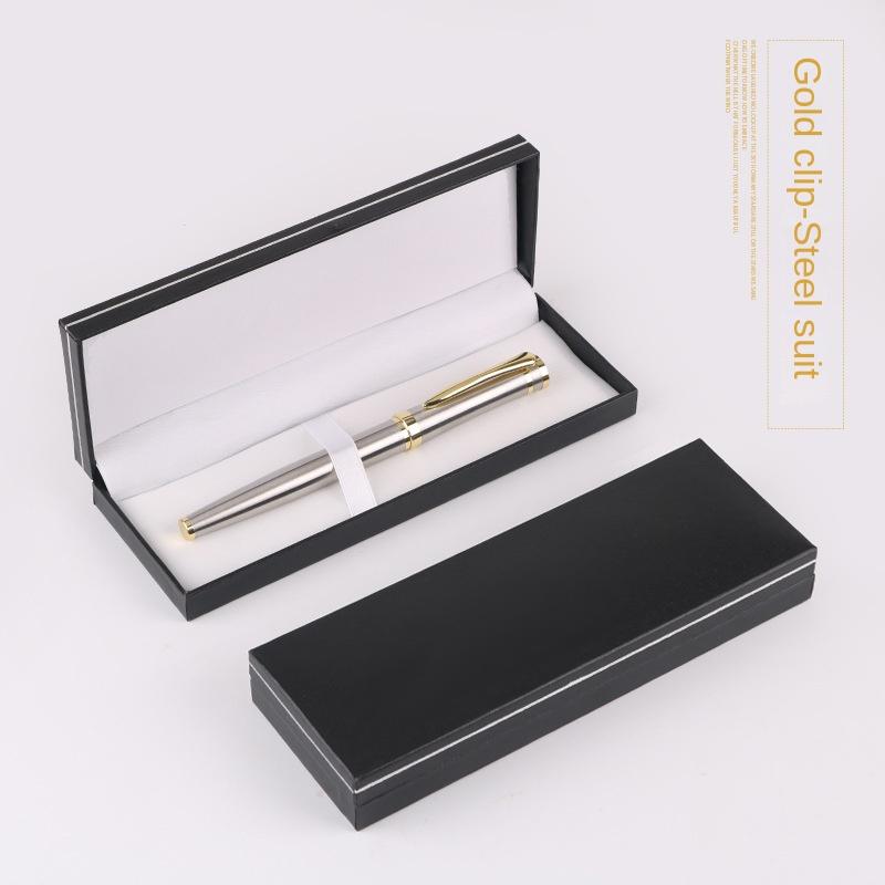 Svart Presentask Metallpenna Gelpenna Kulspetspenna Signaturpenna Presentask Herrars Affärsgåva