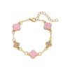 Five Flowers Four-leaf Clover Bracelet Female New Light Luxury Niche Delicate Mother-of-pearl Hand Jewelry