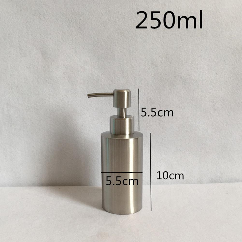 Stainless Steel Soap Dispenser 304 Material 550Ml Liquid Soap Bottle for Kitchen Bathroom Modern Style Stainless Steel Pump