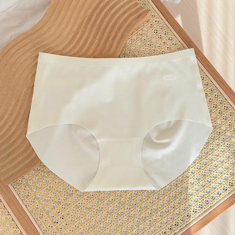 Thin Underwear Women Comfortable Breathable Girls No Trace Matching Color Middle Waist Antibacterial Briefs