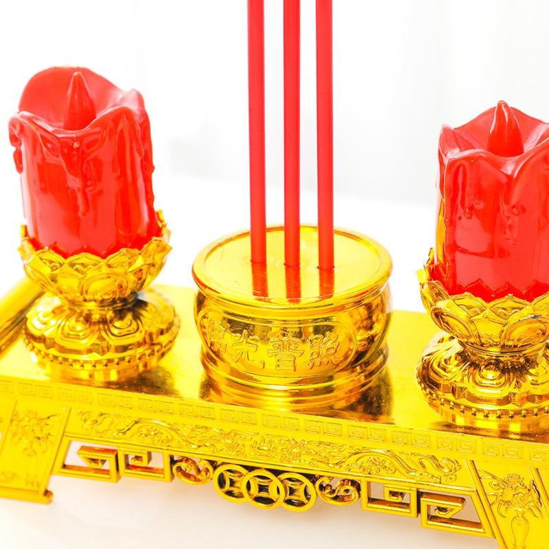 Led Candle Lights, Prayer Candles For Temples And Halls, Smokeless Swinging Wick Simulation Candles