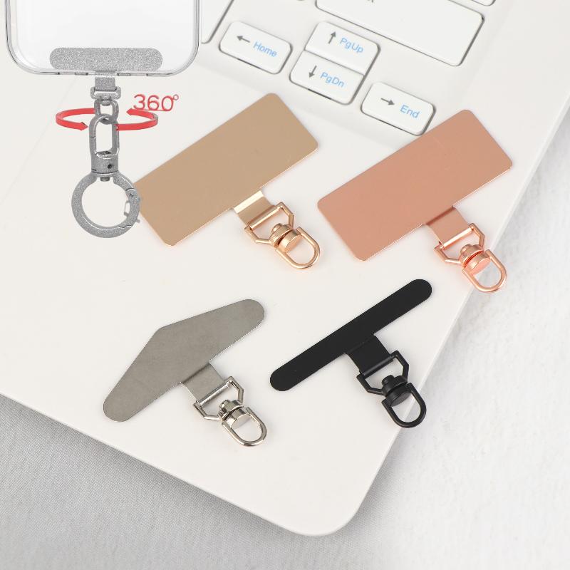 2/4 Piezas Correa para Teléfono Móvil Pieza Conector de Seguridad Rotación 360° Correa para Teléfono de Acero Metálico Pestaña de Correa para Teléfono Móvil Parche de Correa para Teléfono Junta
