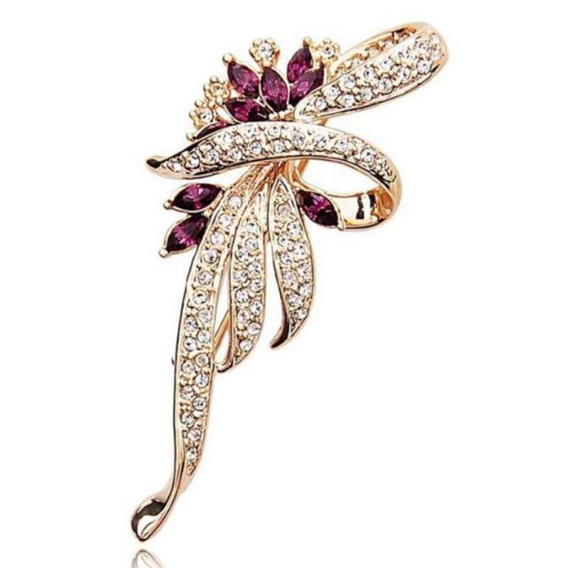 New Alloy Brooch High-end Niche Women's Peony High-end Pin Coat Suit High-end Versatile Brooch