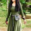 Women Retro Long Dress Carnival Party Fancy Dress Costume Medieval Renaissance