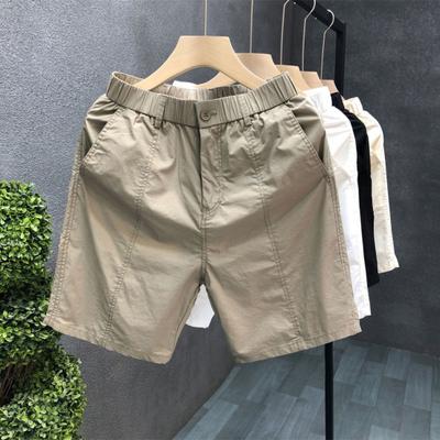 Herren Shorts Elastischer Bund Sporthose mit Taschen Leicht Atmungsaktiv Freizeitsporthose