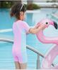 Girls' Quick-Drying One-Piece Swimsuit for Ages 2-11: Fashionable and Professional for Sports and Vacations