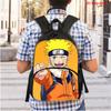 Cartoon NARUTO Pattern Lightweight Backpack With Front Pocket Adjustable Shoulder Strap Unisex Suitable For Children Age 6-10