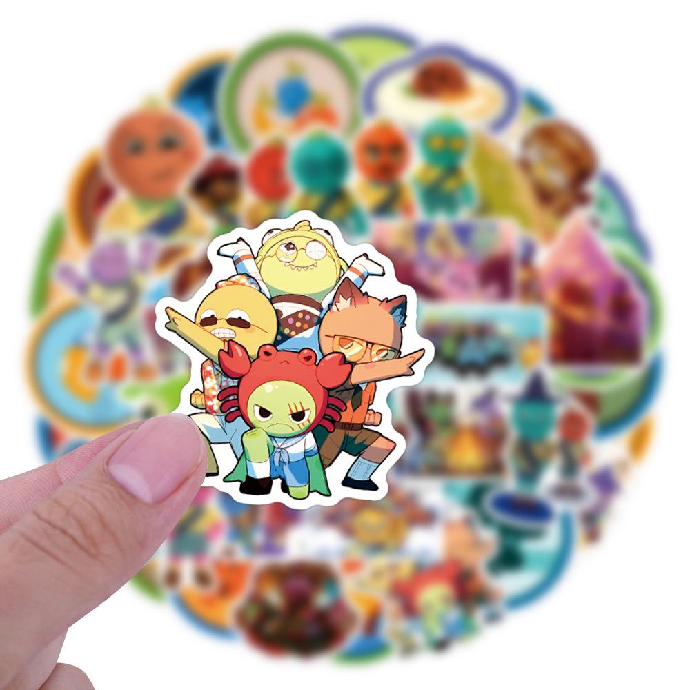 50PCS Waterproof Cartoon Graffiti Stickers for Scooter, Notebook, and Water Cup Decoration