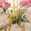 1Pc Artificial Floral Sunflower 25CM DIY Artificial Greenery Garland Wedding Table Party Decorations Candle Ring Candlestick