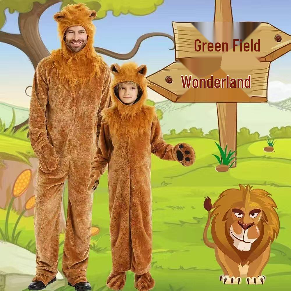 

Halloween Oz Lion Costume: Parent-Child Lion King Cosplay for Christmas & Parties 140