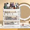 Transparent 3-Tier Desktop Storage Drawer Organizer