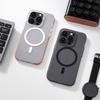 Corrugated Non-Slip Magnetic Case: Semi-Transparent Frosted Protective Cover for iPhone 17, iPhone 16.