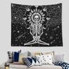 VIKAMA American Minimalist Mandala Tapestry Wall Decoration Living Room Bedroom Dormitory Easy To Hang Home Decoration