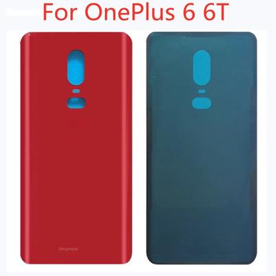 OnePlus 6 6T Back Battery Housing with Adhesive, 3D Glass Panel, Back Cover