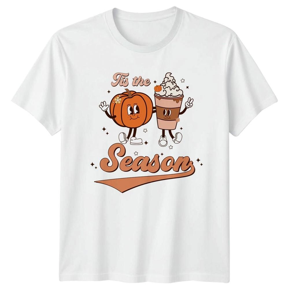 Tis The Season TShirt Pumpkin Spice Retro Fall Autumn Gift For Him And Her S