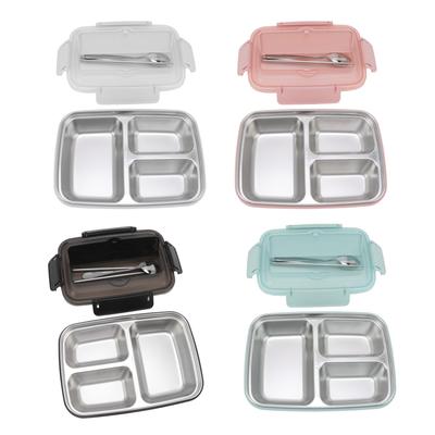 Lunch Box Lightweight Compact Compartmental Design Matching Tableware Lunch Box Containers for Travel for for