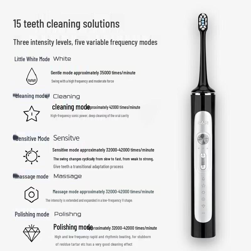 BAIR G201 Sonic Electric Toothbrush CN plug (adapter included)