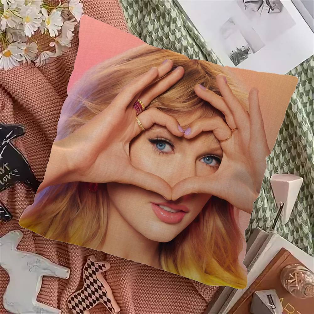 Singer T-TaylorS Stickers Personalized Pillow Cover Kids Bedroom Wild Party Decor Pillowcase kid Birthday shower Gift