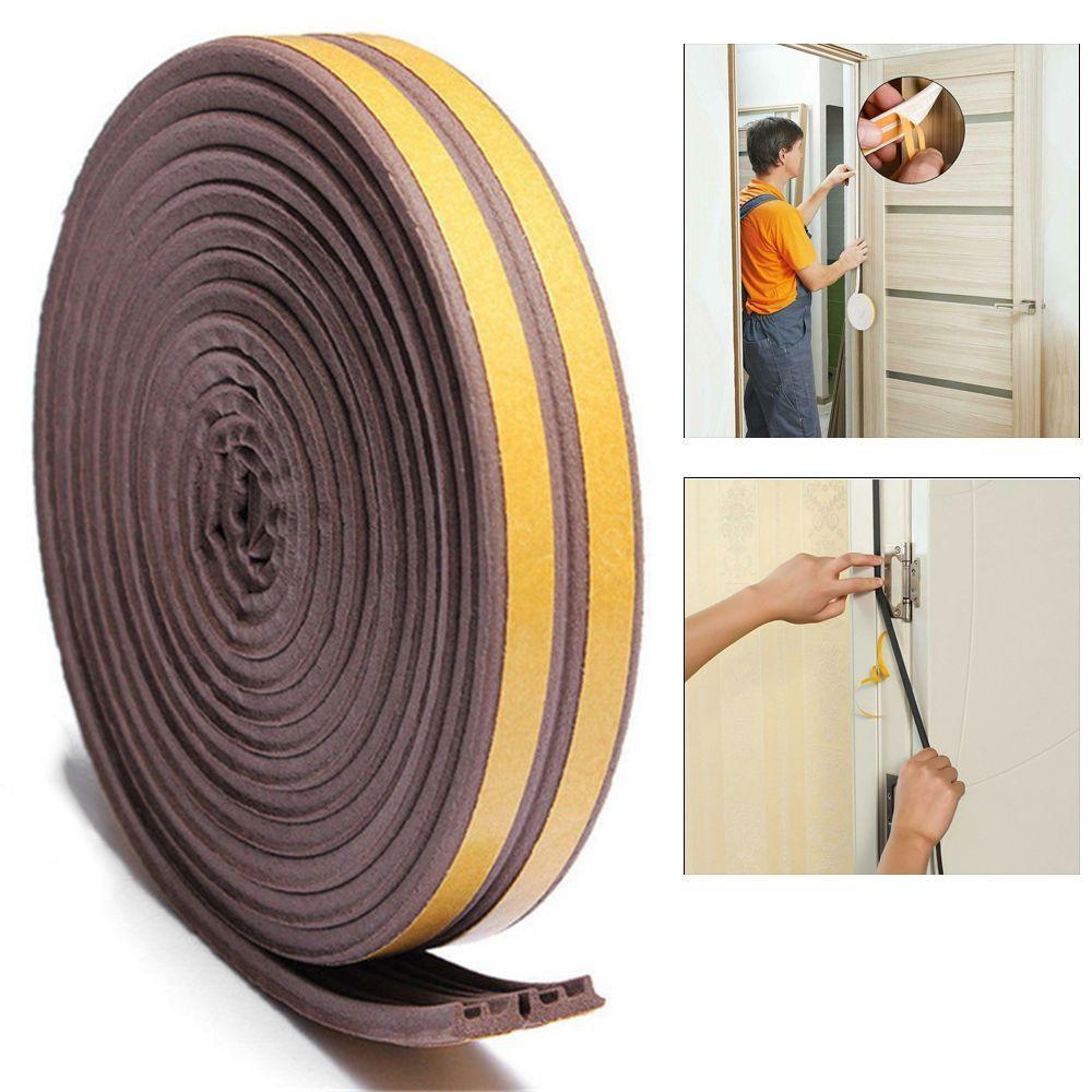5/10M Home Anti Collision Rubber Foam Seal Strip Draught Excluder Window Door