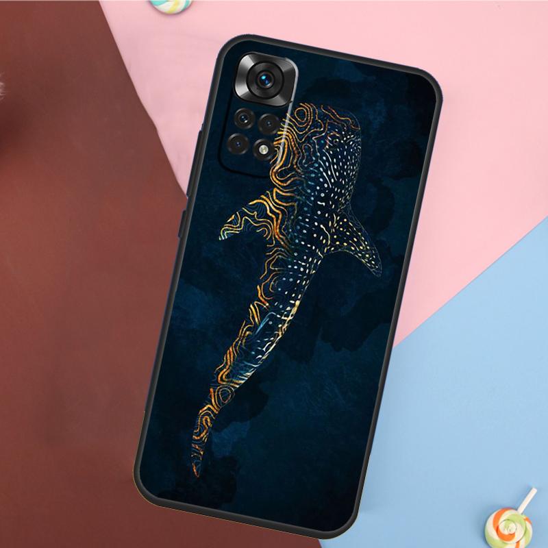 Ocean Whale Shark Animal Cover For Xiaomi Redmi Note 14 13 12 9 10 11 Pro 9S 10S 11S 12S Redmi 14C 10C 12C 13C Case