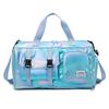 Holographic Glamour Duffel Bag Women Fitness Training Gym Handbag Waterproof Yoga Bags Wet Dry Separation Swimming Travel Tote