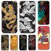 China Red Black Dragon Phone Case For iPhone Samsung Galaxy Redmi Xiaomi Note S A 16 15 14 13 12 11 20 21 22 23 53 54 Pro Plus Ultra Silicone Cover