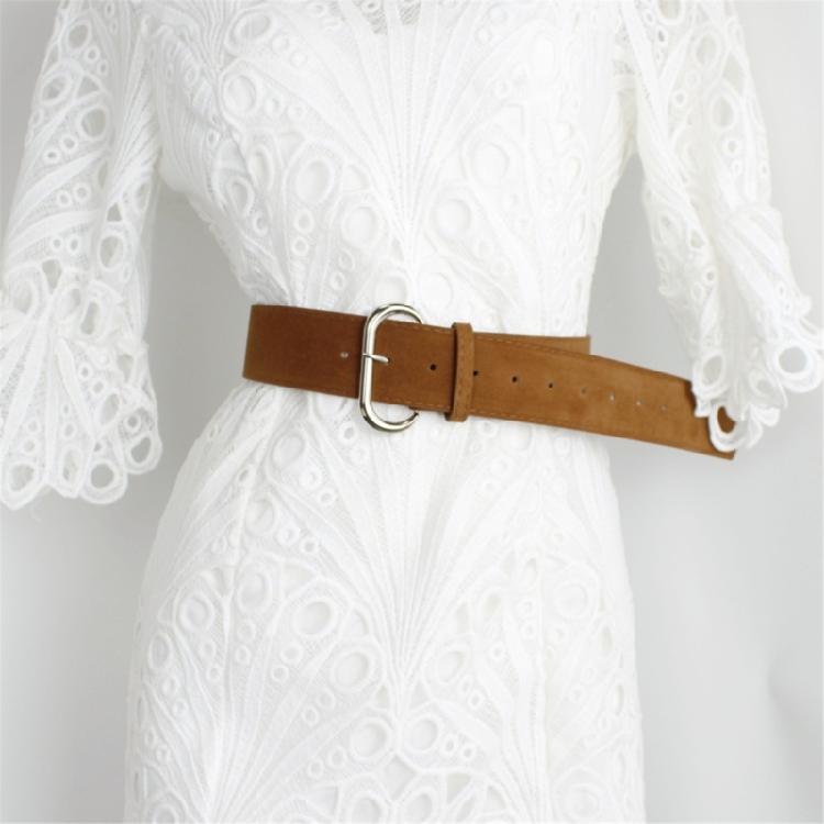 Premium PU Leather Wide Belt Comfortable Faux Suedes Waist Cincher Belt For Stylish Functional Wear